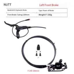 NUTT 2 Piston E-Bike Disc Brake Set Power Off Bicycle Hydraulic Disc Brake For E-Bike Scooter Mtb Folding Bike