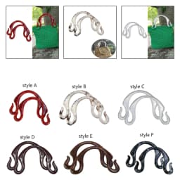 2Pcs Resin Handbag Handles Professional Replace Portable Premium Accessory Handbag Handle Making Purse Supplies
