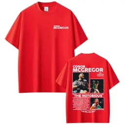 Conor Mcgregor The Notorious Merch T Shirts Men's Clothes Harajuku Cool High Street T-shirts 100% Cotton Loose Oversized T Shirt