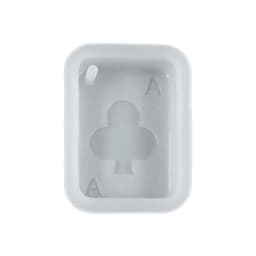 Playing Cards Epoxy Resin Silicone Mold with Hole Poker Mould DIY Earring Pendants Key Chain Crafts Ornaments Casting Tools