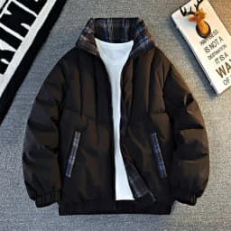 2026 Winter Loose Cotton-padded Jackets for Men Thickened Warm Parkas Male Trend Stand Collar Bread Clothing Coats M806