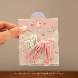 10Pcs/Set White Pink Star Flower Hair Clips For Girls Cute Sweet Kids Hairpins Barrettes Fashion Princess Headwear Children Hair