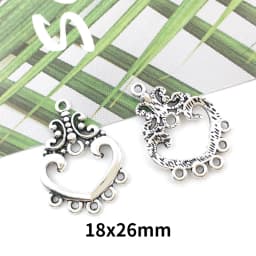 20PCS Retro Ethnic Hanging Head Earrings Connector For Jewelry Making Bracelet Necklace Connecting Link DIY Accessories Supplies