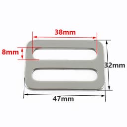 5/10Pcs 20-50mm Stainless Steel Tri-Glide Slider Buckles for Bag Strap Backpack Adjust Webbing Clips Clasp Bags Accessories