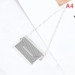 1 Pc Metal Chain Pack Doll Bag Miniature Shopping Handbag For Clothes Dolls Accessories