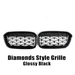 XVIP Front Bumper Kidney Grille Racing Grills For BMW 1 Series F20 F21 2015-2019 Replacement Double Slat Gloss Black Grilles