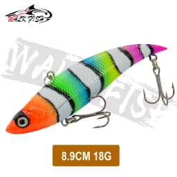 WALK FISH Sinking Vibration Fishing Lure 10g 14g 18g 22g Hard Bait Artificial VIB Winter Ice Fishing Pike Bait Tackle Isca Pech