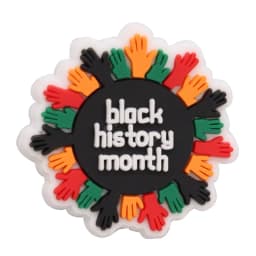 New Arrival 1-24Pcs PVC Black History Month Heart DIY Slipper Shoes Charms Buckle Clog Man Woman Shoe Accessories