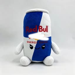 Black White Energy Monstoer  Can Shaped Plush Toy Zero Sugar Theme Soft Stuffed Doll Desktop Decor Holiday Gift