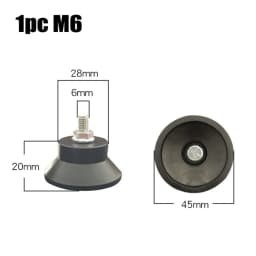 M6/M8 Thread Air Compressor Foot Pad Shockproof Non-slip Components For Air Pumps Oil-free Machines Air Compressors Accessories