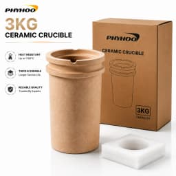 PHYHOO High Temperature Ceramic Crucible 1KG 2KG 3KG High Heat Resistant Melting Casting Cup For Gold Silver Jewelry Making Tool