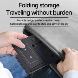 3 in 1 Foldable LED Fast Wireless Charger Stand Charging Station For iPhone 17 16 15 14 13 12 Apple Watch 9 8 7 6 5 Airpods Pro