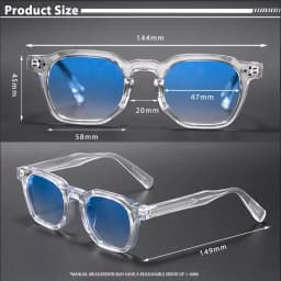 HBK Fashion Retro Men Sunglasses Classic Square Frame Design Sun Glasses Women Outdoor Travel Party Business Festival Gift