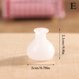 24 Styles 1/12 Miniature Dollhouse Glass Vase Mini Flower Vase for Doll House Decoration Accessories