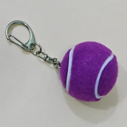1Pcs Mini Tennis Ball Keychains With Vibrant Assorted Colors And Metal Clasps For Backpack Decor Tennis Lovers Small Gifts