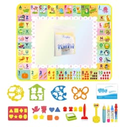 100x80CM Magic Water Drawing Mat Coloring Doodle With Reusable Magic Pens Montessori Painting Board Educational Toys Kids Gifts