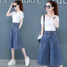 Ladies Straight Cylinder Pants 2024 Spring Summer Elegant Appear Thin Women's Jeans Casual Comfortable Femme Middle Pants