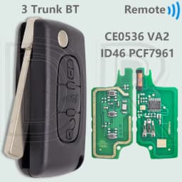 DR CE0523 ID46 PCF7941 CE0536 PCF7961 433ASK/FSK Flip Car Remote Key For Peugeot 207 307 308 408 Citroen C1 C2 C3 C4 C5 Picass