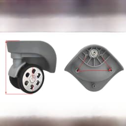 Universal Luggage Wheel Replacement Parts Quiet Universal Spinner Wheels Repair for Suitcase Password Box Shock Absorption