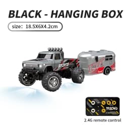 1/64 RC Car 2.4G Remote Control Mini Speed Off-road Climbing Car Alloy Desktop Vehicle with LED Light Toy for Kids Small Gifts