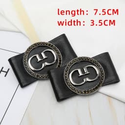 Bow Metal Decorative Shoe Decora Flower DIY Self-adhesive Women's Shoes Leather High Heels Buckle Single Shoe Decorations Buckle