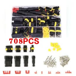 Waterproof Connectors Kit Automotive Wire Quick Connector Electrical In Car Wiring Auto Seal Socket 1 2 3 4 5 6 Pin Plug Kit Way