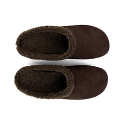 2027 Autumn Winter New Arrival Cow Suede Upper Warm Faux Shearling Lining Mango‑Toe Slip‑on Women's Home Mule Cotton Slippers
