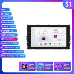 Carplay 4G 9" Car Radio Android for VW MQB Polo Plus T-Cross Zoals T-Kruis T-Roc Tharu Sagitar Multimedia Player GPS 2Din Stereo