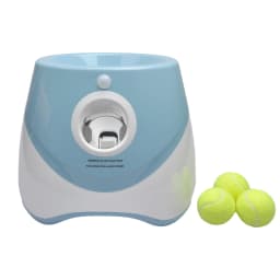 Dog Toy Interactive Automatic Ball Launcher with 6 Tennis Balls Outdoor Thrower Fetch Machine Ball Launcher for Dog USB Charging