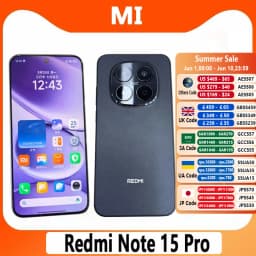Xiaomi Redmi Note 15 Pro 256GB/512GB Dimensity 7400-Ultra 6.83" 1.5K Display 45W 7000mAh Battery 50MP+20MP Camera China Version