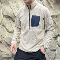 Quick Dry Half Zip Sweater Couple Outfit Z Shaped Weave 280g Polyester Fiber Outdoor Style Breathable Autumn Winter Hoodie