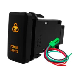 Amber Led Light 12V Car Push Button Switch Winch A/C ON OFF For Toyota 4Runner Tacoma Land Cruiser Reiz Hilux Prado FJ Cruiser