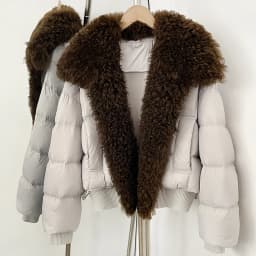 OFTBUY Female New Winter 90 Duck Down Jacket Women Real Lamb Fur Coat Short Warm Natural Fur Clothing Fashion Puffer Outerwear