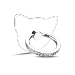 Cell Phone Ring Holder Stand Diamond Transparent Finger Grip Clear 360° Degree Rotation Kickstand Compatible IPhones