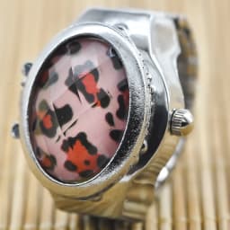 New Gem Flower Clamshell White Dial Can See The Time Finger Watch Casual Fashion Ring Watch