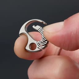 20.5MM Titanium Alloy Goldfish Keychain Buckle Mini Bottle Opener Portable Pendant EDC Tool Backpack Connection Buckle