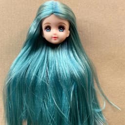 Licca Doll Head Princess DIY Toy Rare Collection Long Hair Doll Parts 1/6 Princess Doll Accessories Colorful Hair Doll Heads