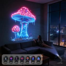LED USB Mushroom Projection Light Dreamy Leaf And Starry Sky Projector Lamp Decorative Light For Ceiling Wall Night Light