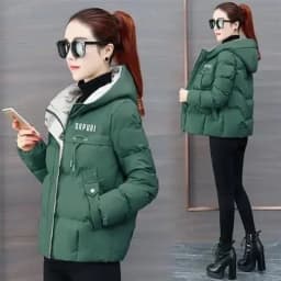 2025 Winter Warm Thicken Down Cotton Jacket Korean Loose Women'S Hooded Cotton Coat Women Parkas Bread Coat New Women Jacket
