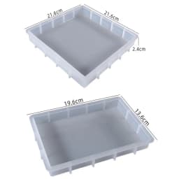 DIY Crystal Silicone Mold Rectangular Square Photo Frame Table Ornament Decoration Silicone Mould For Resin Jewelry Making
