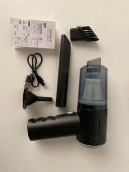 Handheld Car Vacuum Cleaner, Portable Cordless, Dual use of blowing and suctionMulti-Nozzles, for Car, Home, Pet, Office