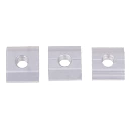 5pcs 21.2mm 22.3mm 23.7mm Solar Panel Mounting Aluminum Alloy Bracket End Mid Clamp T-Blocks Square Nuts M8 T-Sliding Nut