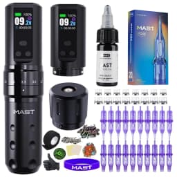 MAST Fold 2 Pro Wireless Tattoo Machine 7 Adjustable Strokes 2.4-4.2mm 2000mAh Battery for PMU Lining Shading Color Packing