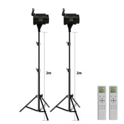 Bowens Video Studio Kit 135W Photography Light Kit LED Lamp Flash Studio New Year Lighting 3000-6000K 3 Color