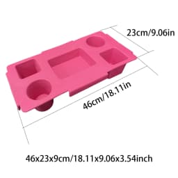 EVA Bag Top Storage Tray Outdoor Camping Cup Organizer Holder Rack Travel Phone Storage Lid Waterproof Beach Soft Cover Divider