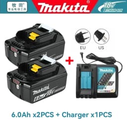 Makita 18V LXT 6.0Ah Lithium Ion Battery For BL1850 BL1860 Cordless Drill Angle Grinder Power Tool With LED Indicator