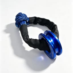 55000lbs Winch Rope Synthetic Soft Shackle+Recovery Ring Set Rugged Shackles With Protective Sleeve for Truck Vehicle Recovery