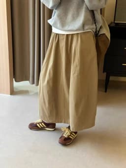 Retro Japanese Style Workwear High Waist Loose A-Line Midi Skirt for Women Hip Concealing Pear Body Shape Summer New Arrival
