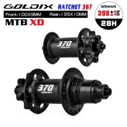 GOLDIX M370 28H Boost MTB Hub J-Bend 36T Ratchet 6-Bolt Disc Sealed Bearings HG XD MS Front Rear Mountain Bike Wheel Hub Parts