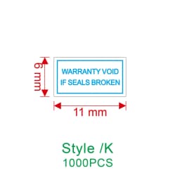 1000pcs new round 8/10mm rectangular 11X6mm computer /Ipad/ Electronics warranty label Fragile seal sticker can be customized